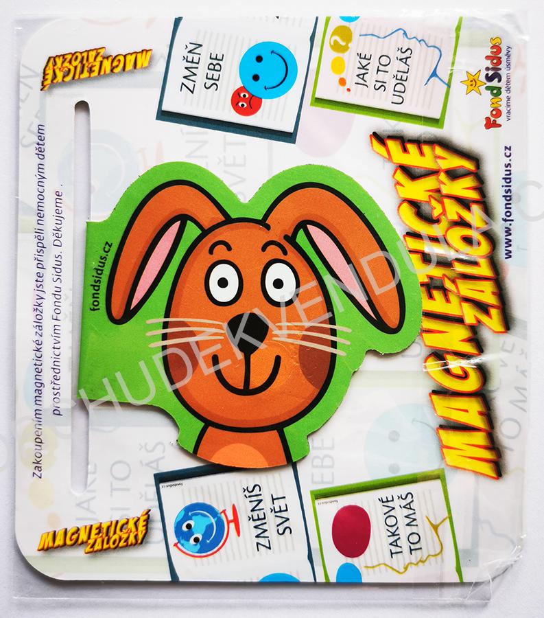 Magnetická záložka - zajíček