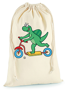 Sáček na přezůvky - dinosaurus