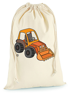 Sáček na přezůvky - bagr