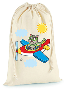 Sáček na přezůvky - letadlo