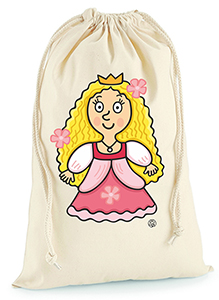 Sáček na přezůvky - princezna