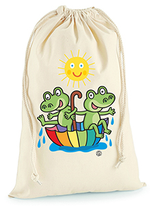 Sáček na přezůvky - žabky