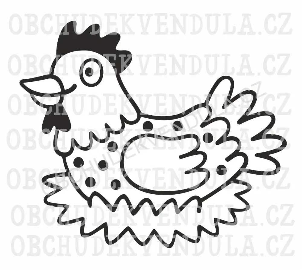 Vykrajovátko - Slepička