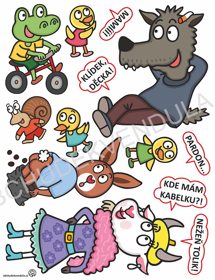 Samolepky na zeď - Pepa popleta