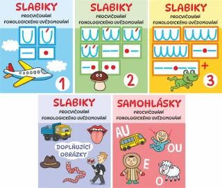 Balíček fonologický - slabiky 1,2,3 + DOPLŇUJÍCÍ OBRÁZKY + SAMOHLÁSKY - elektronická verze PDF